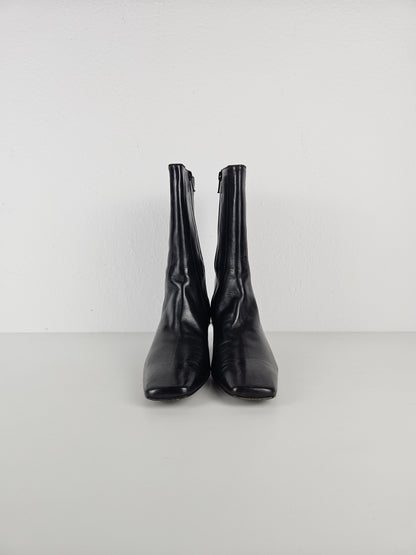 Cole Haan square toe side zip ankle boots