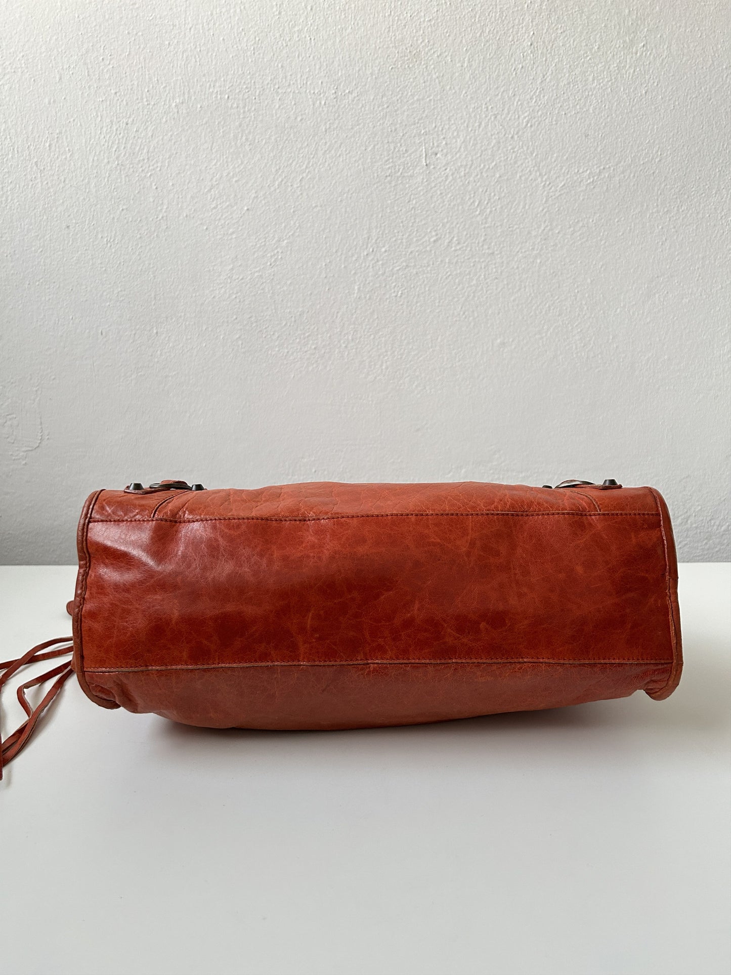 Balenciaga city bag in pumpkin spice