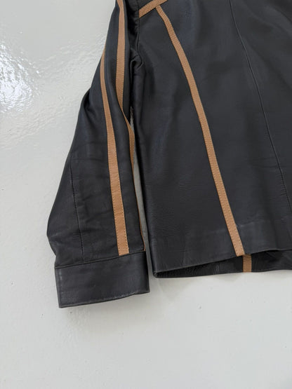 Vintage biker leather jacket