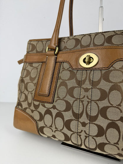 Coach signature turnlock Hamptons tote bag