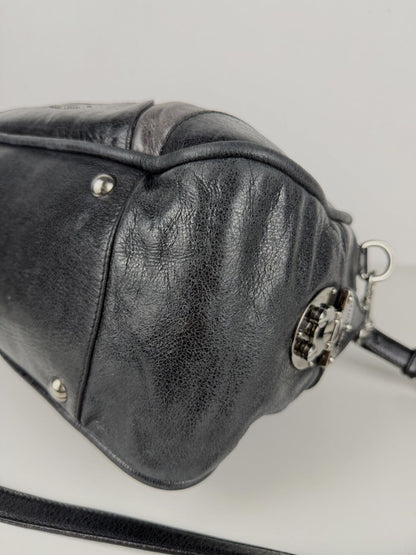 Miu Miu leather bowling bag