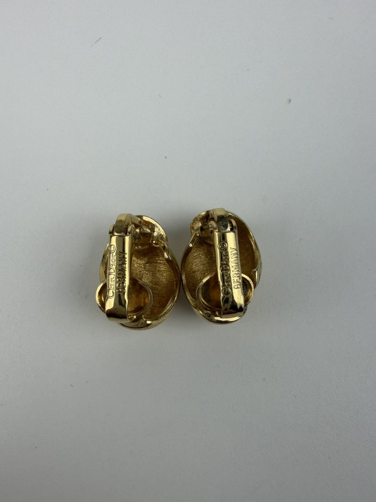 Vintage 80s Christian Dior clip on earrings