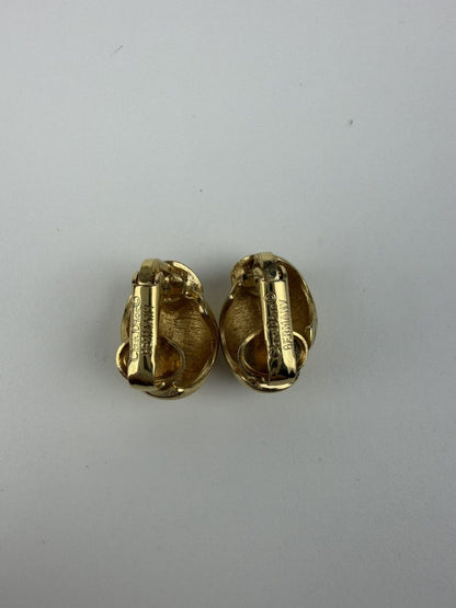 Vintage 80s Christian Dior clip on earrings