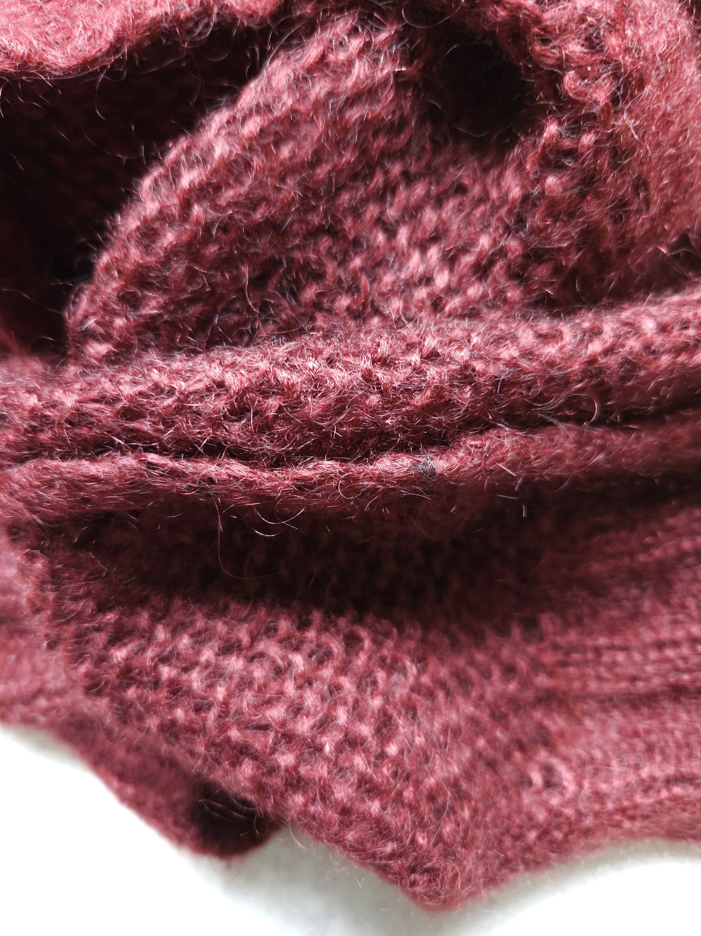 Prada mohair knit in burgundy