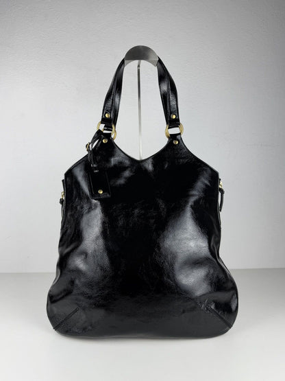 AW2007 Yves Saint Laurent Rive Gauche sac metropolis patent leather tote bag