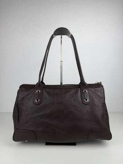 Gucci guccissima princy leather mini Boston bag