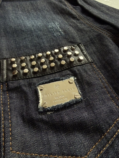 SS2016 Philipp Plein Marlon denim shirt Acapulco blue