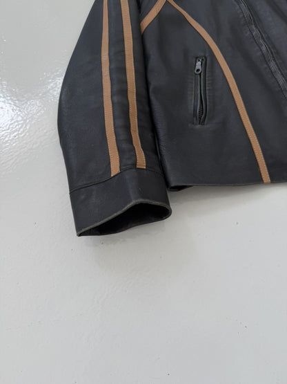 Vintage biker leather jacket