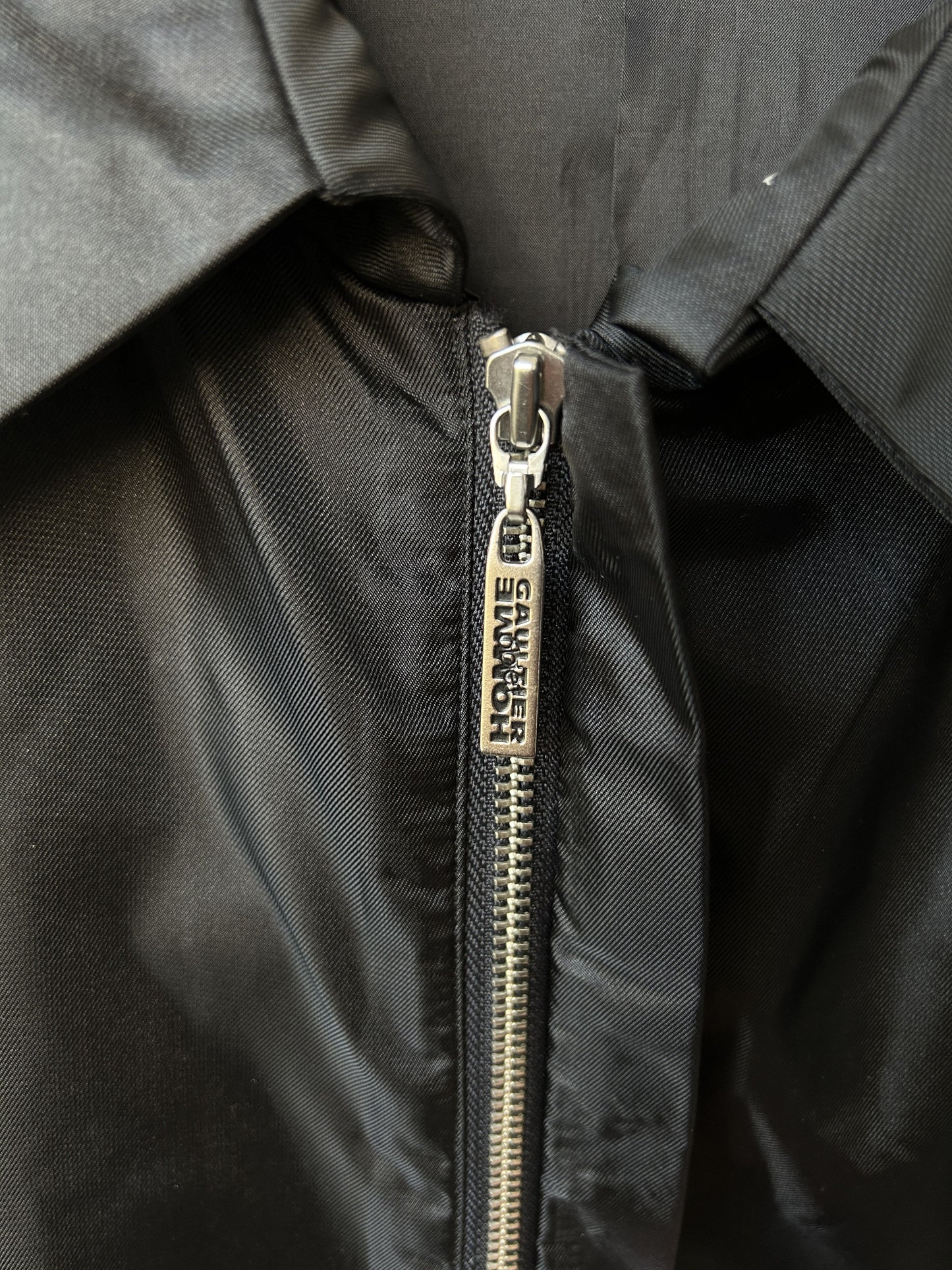 Gaultier homme objet nylon belted trench coat