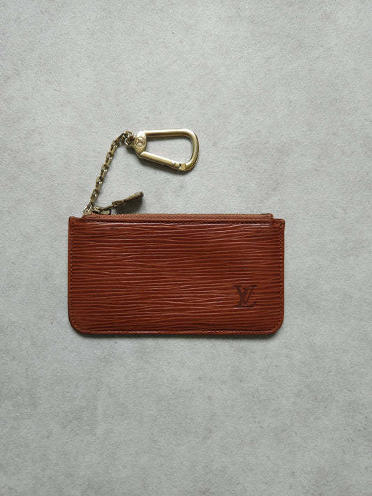 Vintage Louis Vuitton epi leather pochette cle