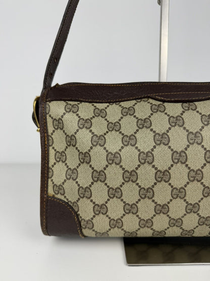 Vintage 70s Gucci monogram shoulder bag