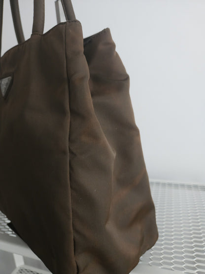 Vintage y2k prada tessuto city nylon triangle logo handbag
