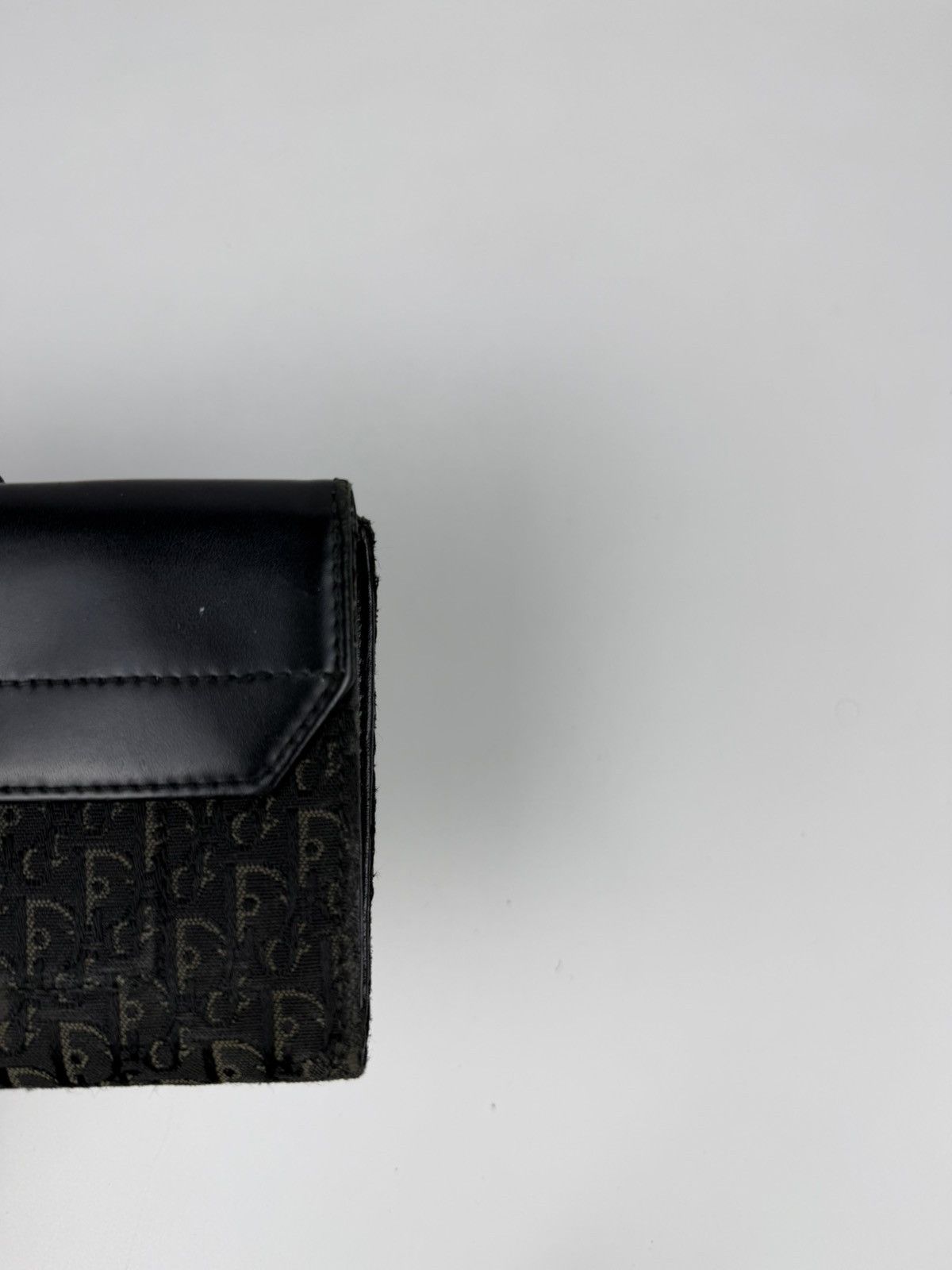 Dior John Galliano era street chic monogram long trifold wallet