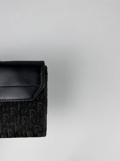 Dior John Galliano era street chic monogram long trifold wallet