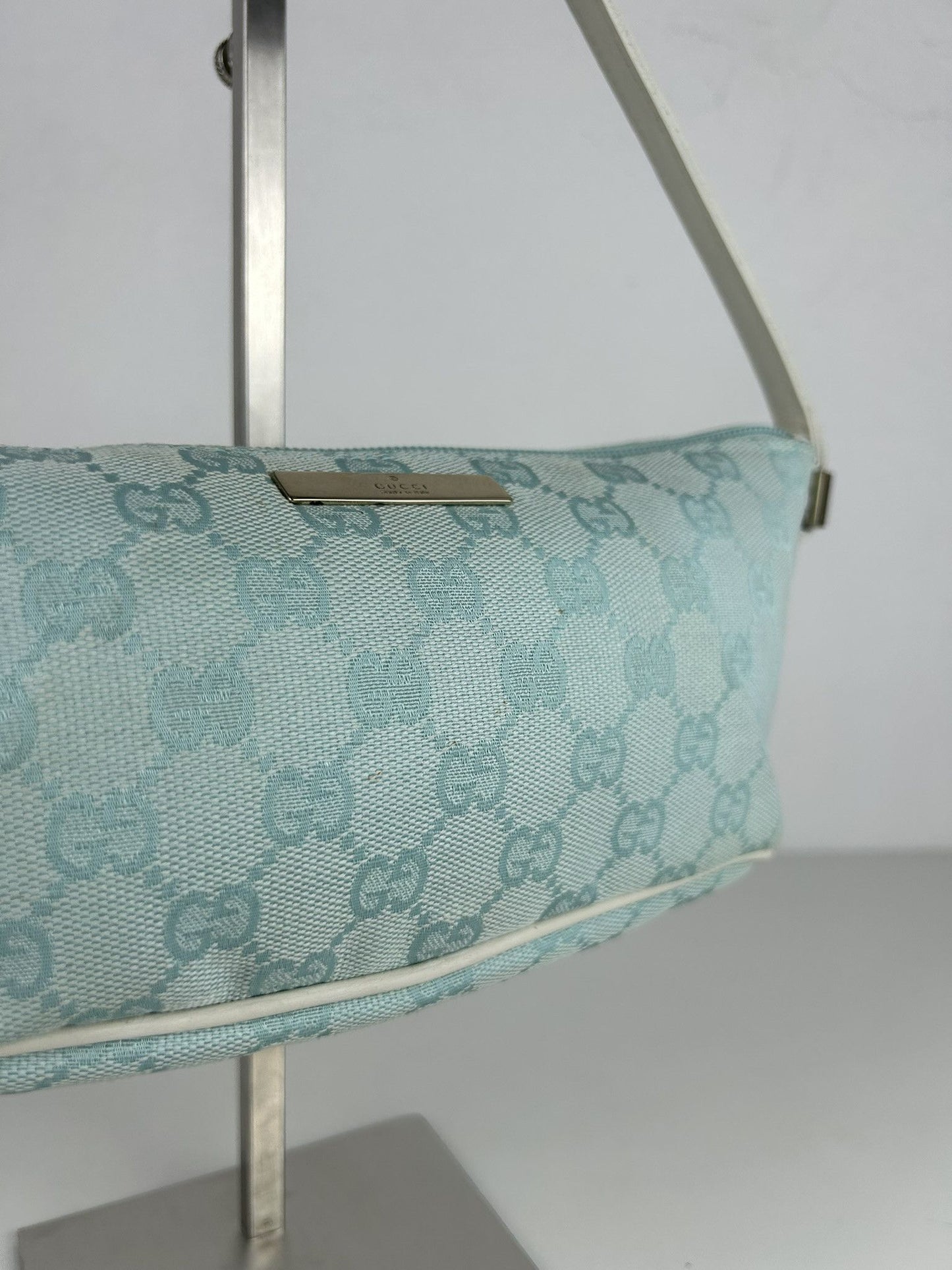 Vintage y2k Gucci monogram canvas boat bag pochette