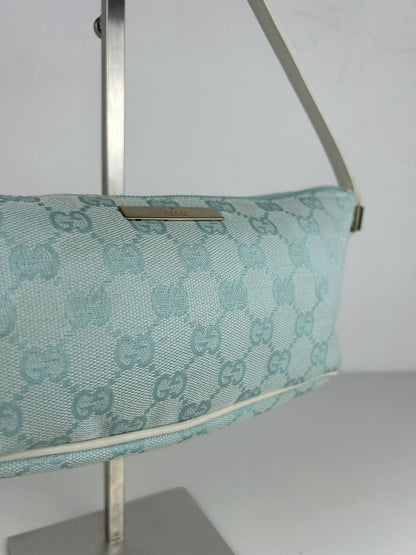 Vintage y2k Gucci monogram canvas boat bag pochette
