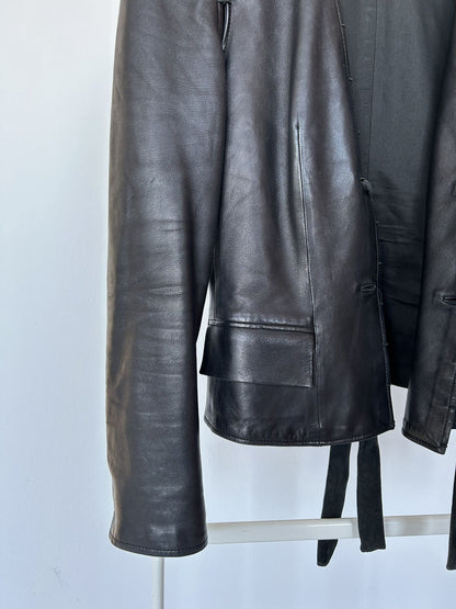 Yves Saint Laurent Rive Gauche Tom Ford era leather jacket
