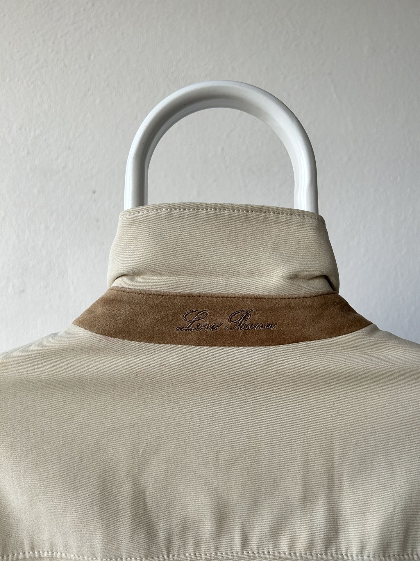 Loro piana light cotton and silk overcoat