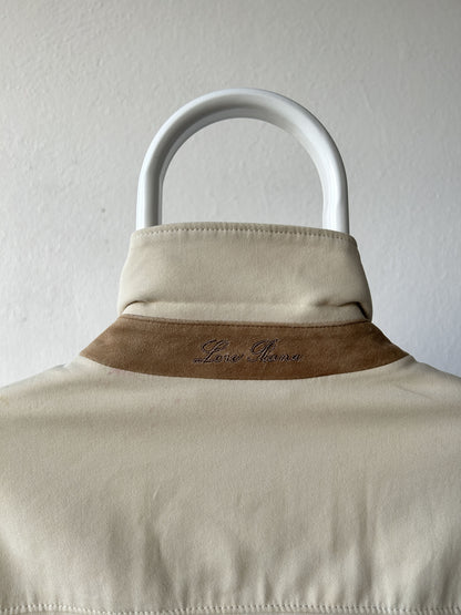 Loro piana light cotton and silk overcoat