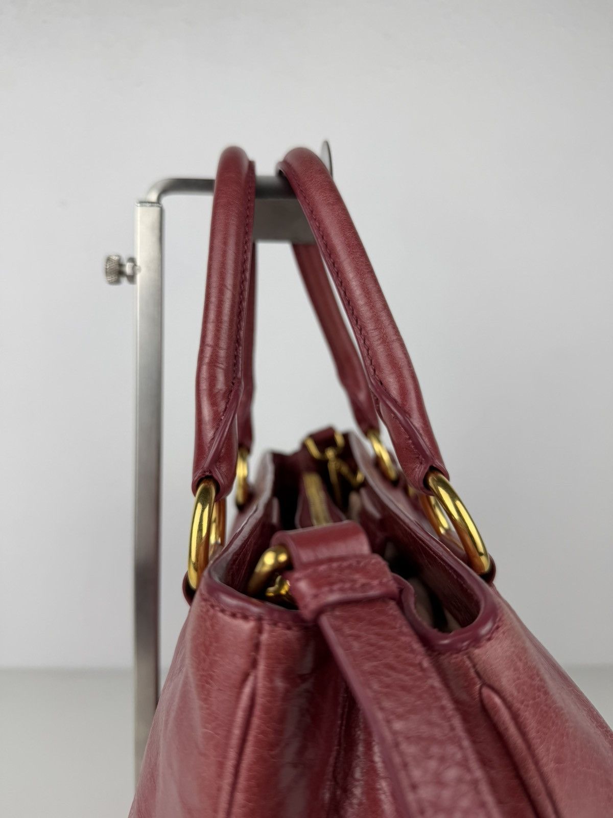 Miu miu vitello lux leather tote bag