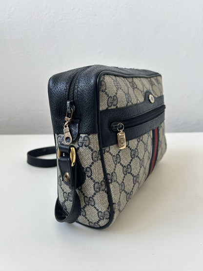 Vintage 80s gucci monogram messenger bag