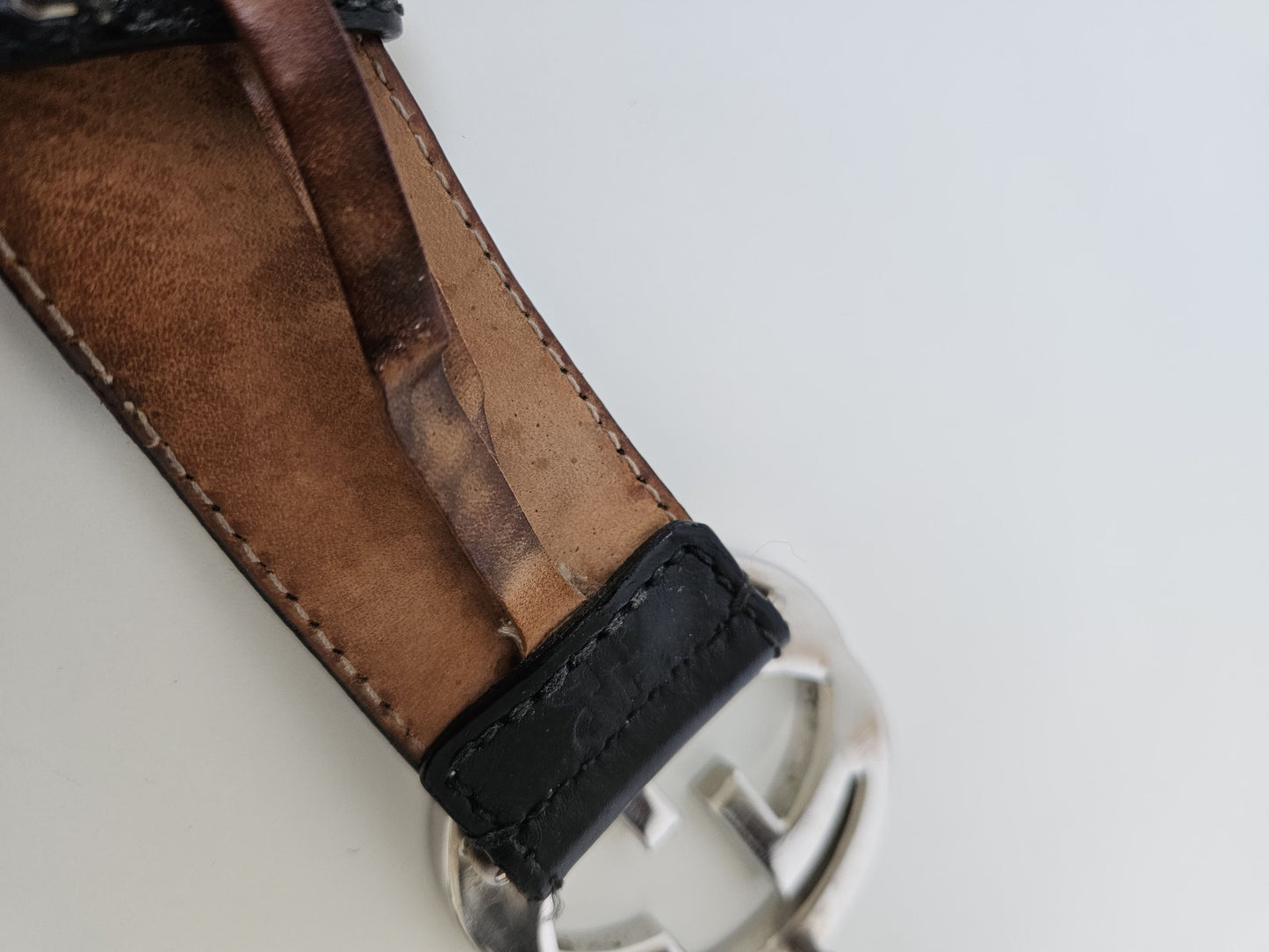 Gucci guccissima leather belt