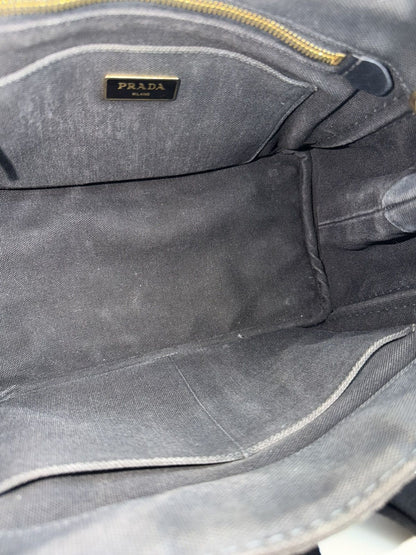 Prada canapa canvas tote small