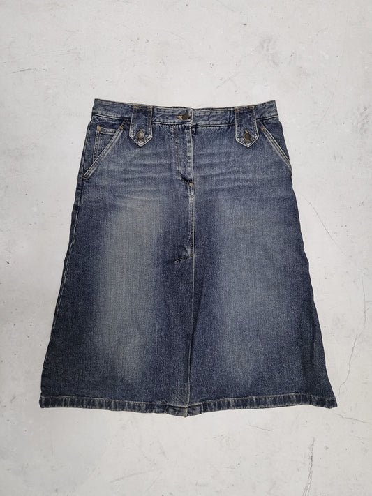 Archive Dolce Gabbana washed denim skirt