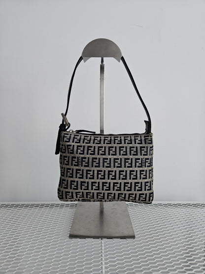 Fendi zucchino ff monogram canvas mini bag pochette
