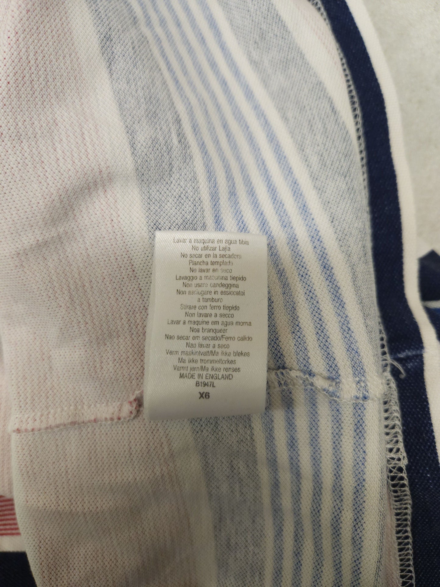 Vintage burberry striped polo shirt