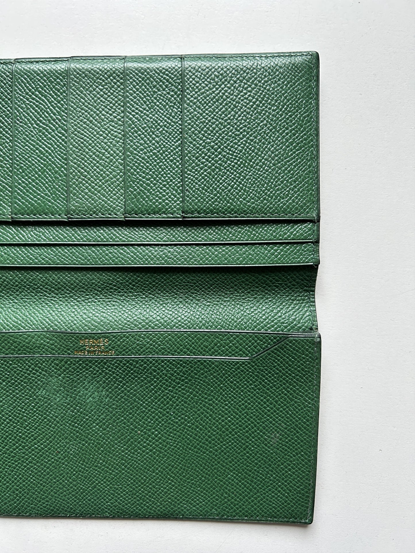 Vintage hermes osaka long bifold wallet