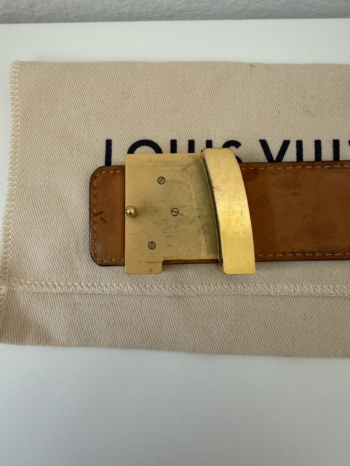 Louis Vuitton monogram initiales belt
