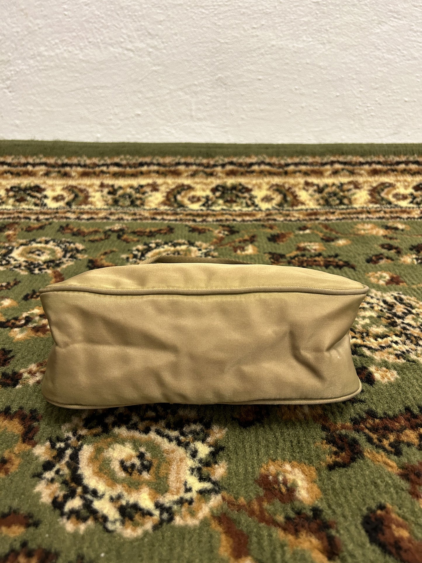 Archive Prada nylon triangle logo mini handbag