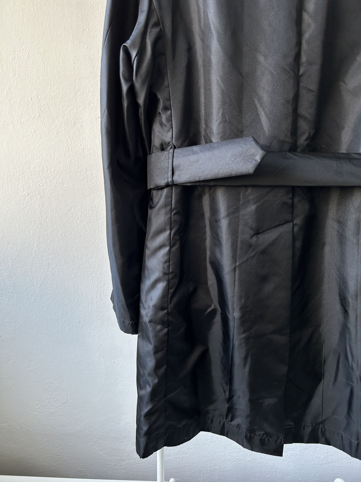 Gaultier homme objet nylon belted trench coat