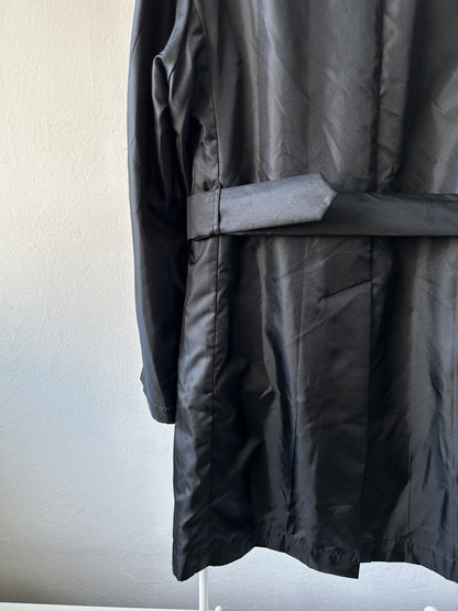 Gaultier homme objet nylon belted trench coat