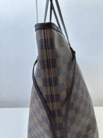 Louis vuitton damier ebene neverfull GM tote bag