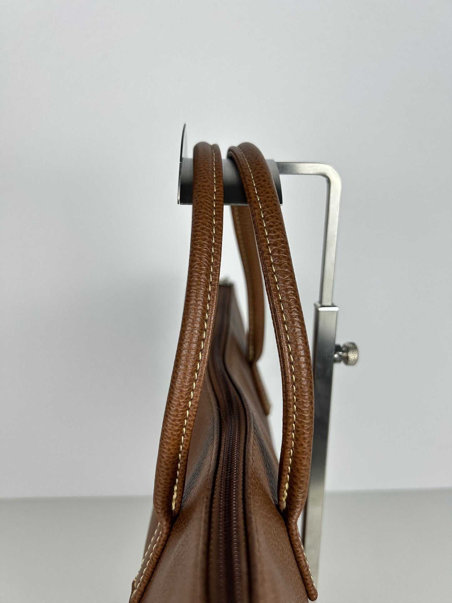 Longchamp leather laptop bag