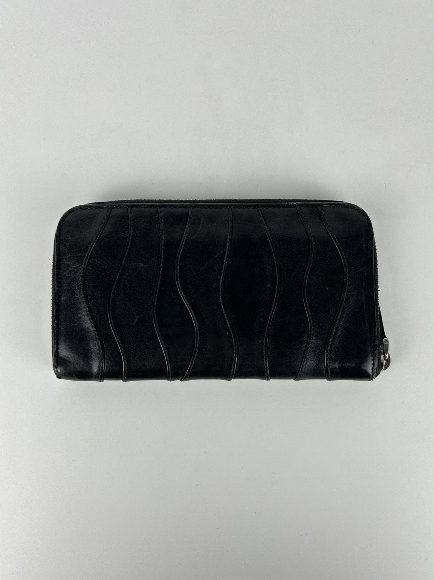 Prada leather long wallet