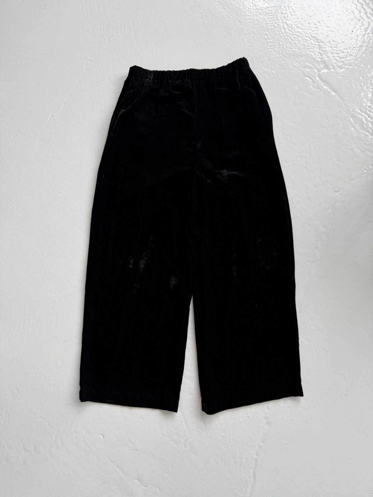 SS1994 tricot comme des garcons wide leg velvet pants