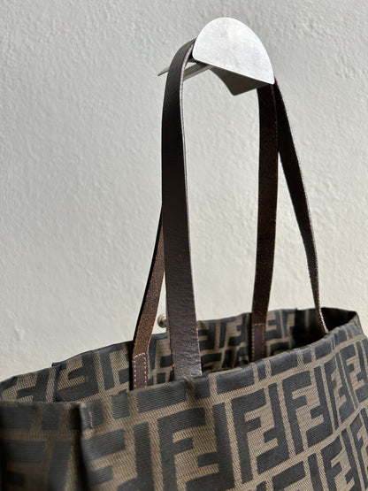 Vintage y2k fendi ff zucca monogram tote bag