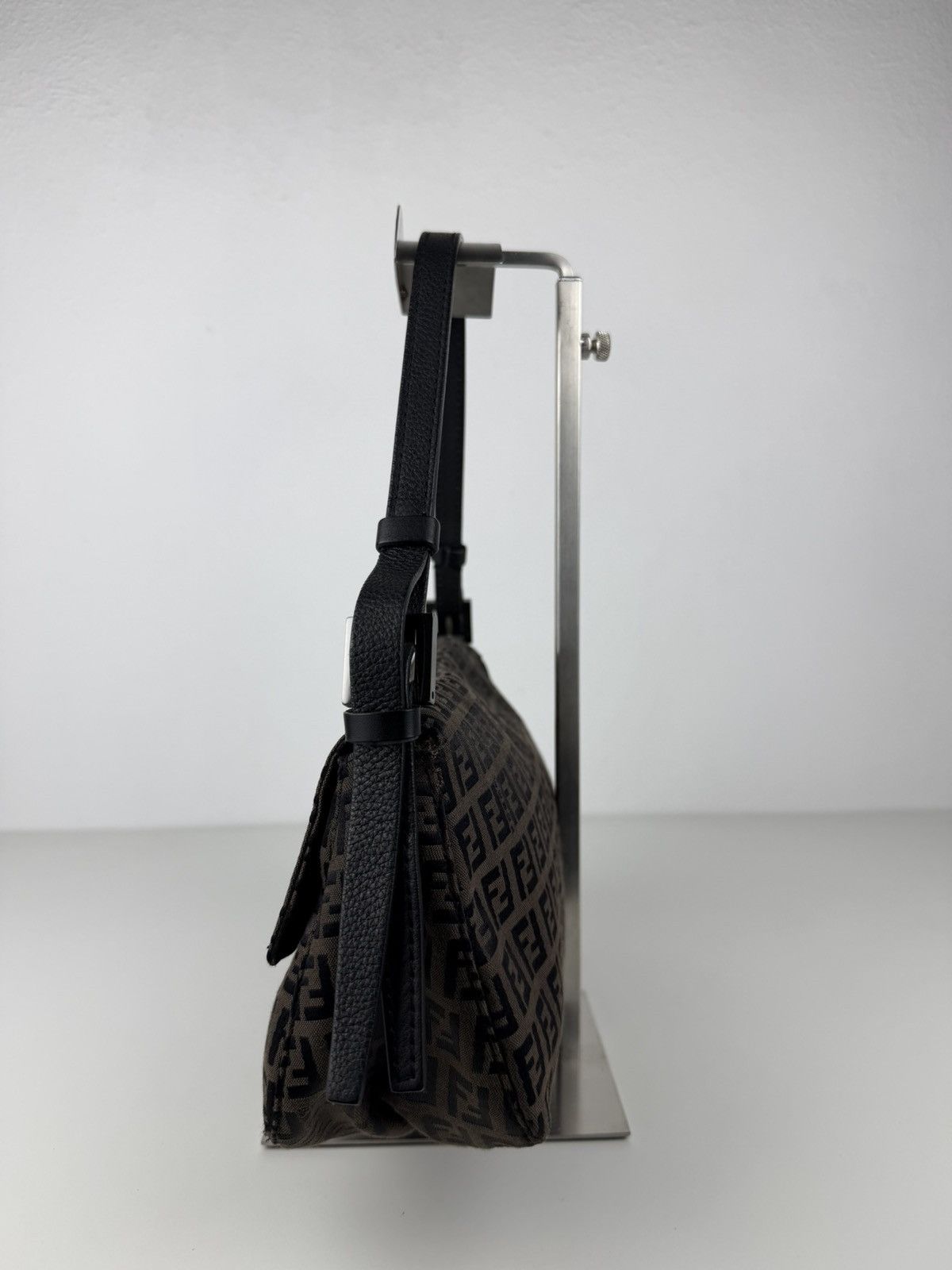 Fendi zucchino monogram canvas baguette