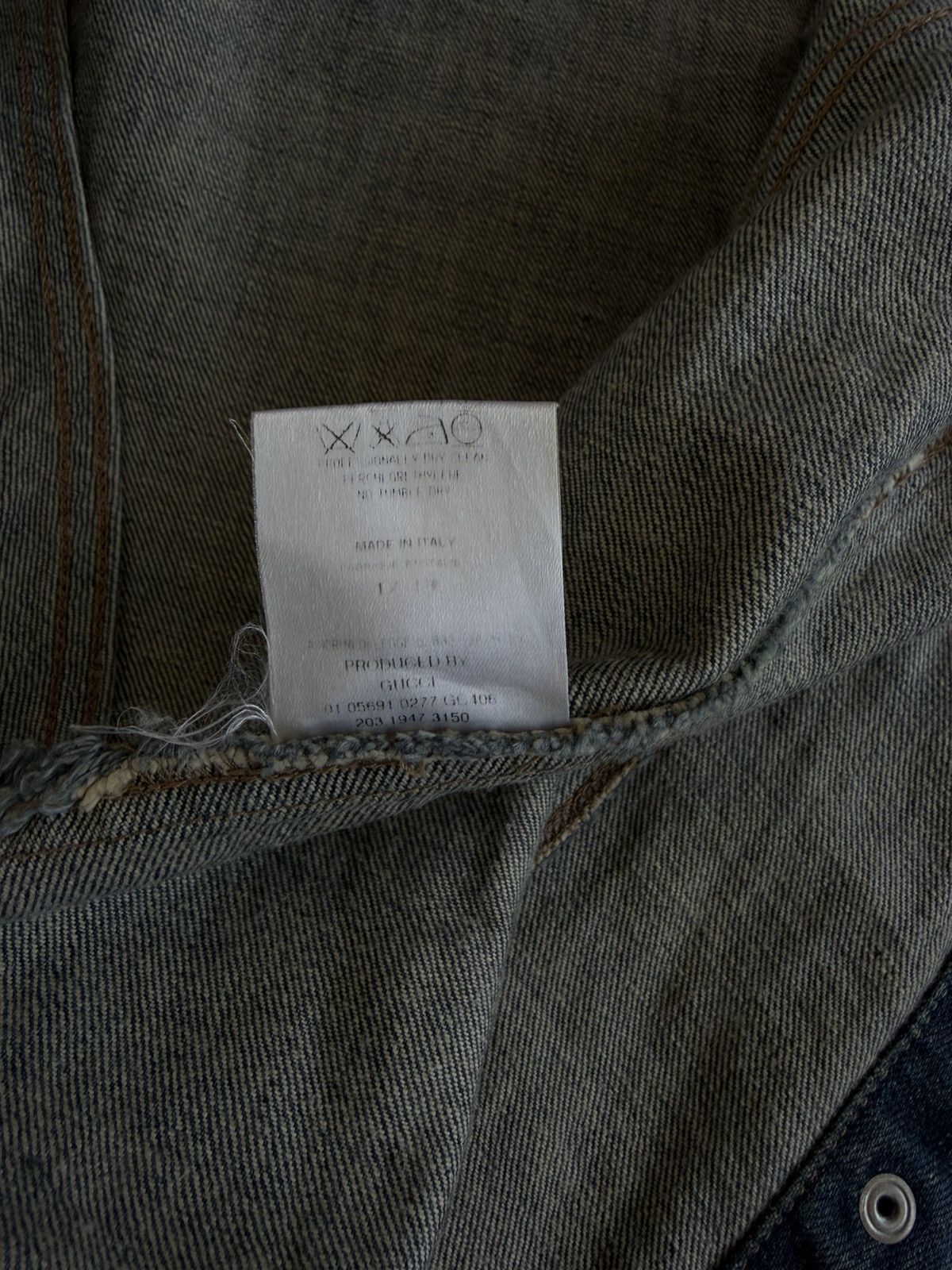 AW2001 Gucci Tom Ford era denim overshirt jacket