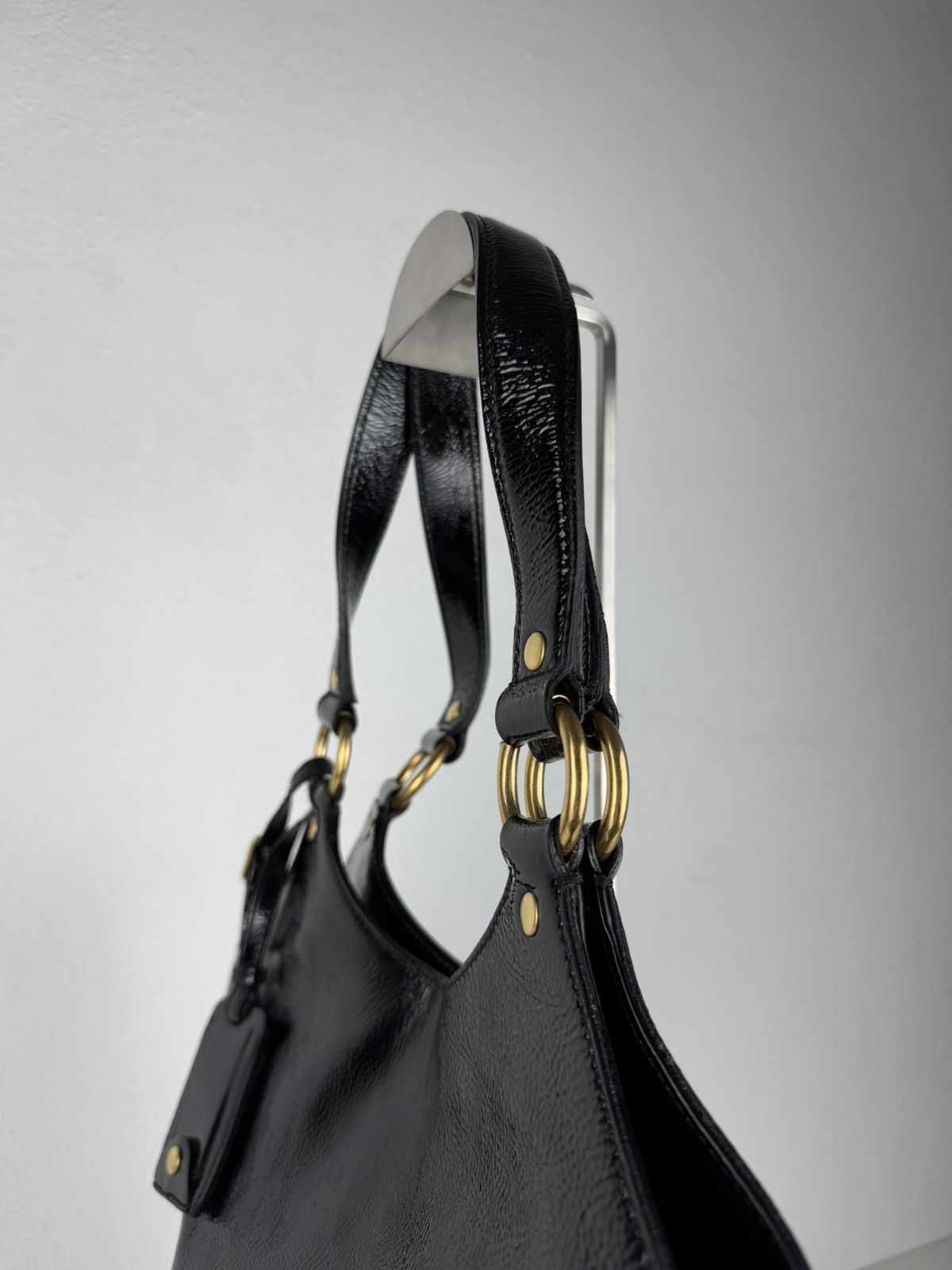 AW2007 Yves Saint Laurent Rive Gauche sac metropolis patent leather tote bag