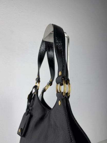 AW2007 Yves Saint Laurent Rive Gauche sac metropolis patent leather tote bag
