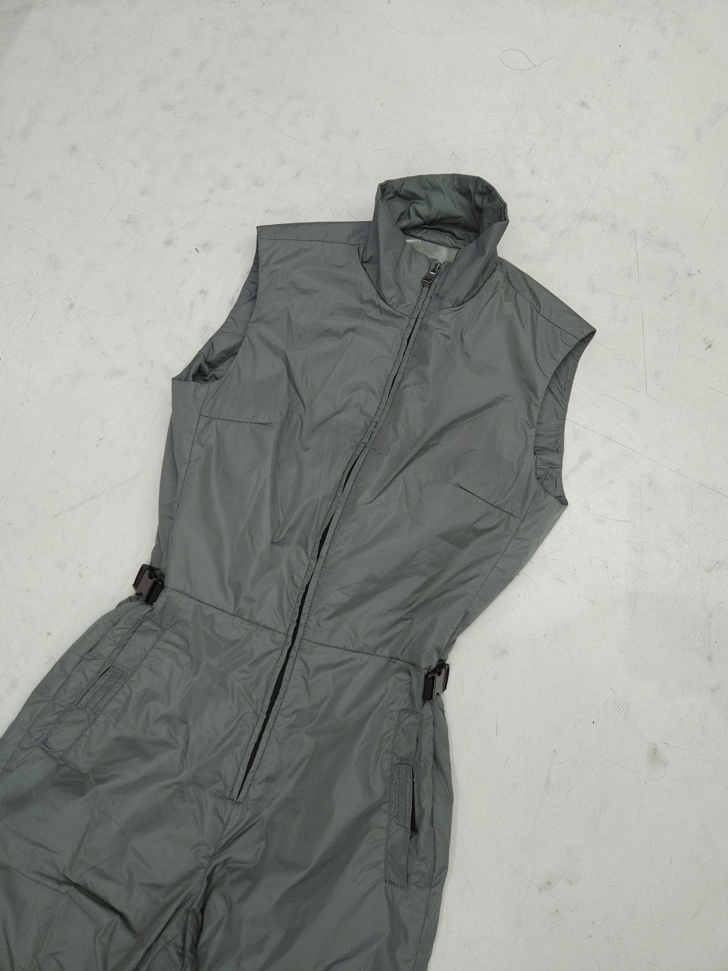 Archive y2k prada sport red tab nylon one piece jumpsuit