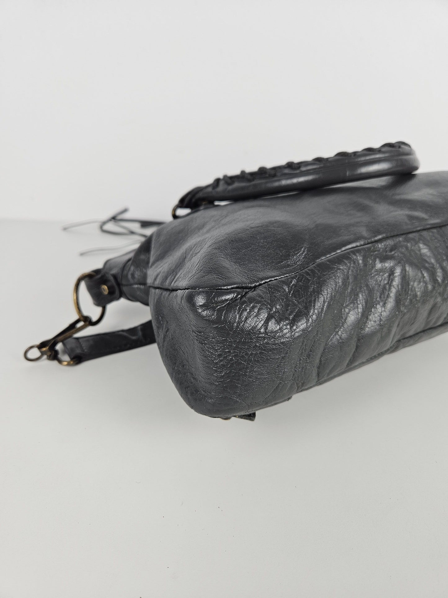 Balenciaga first bag in dark gray