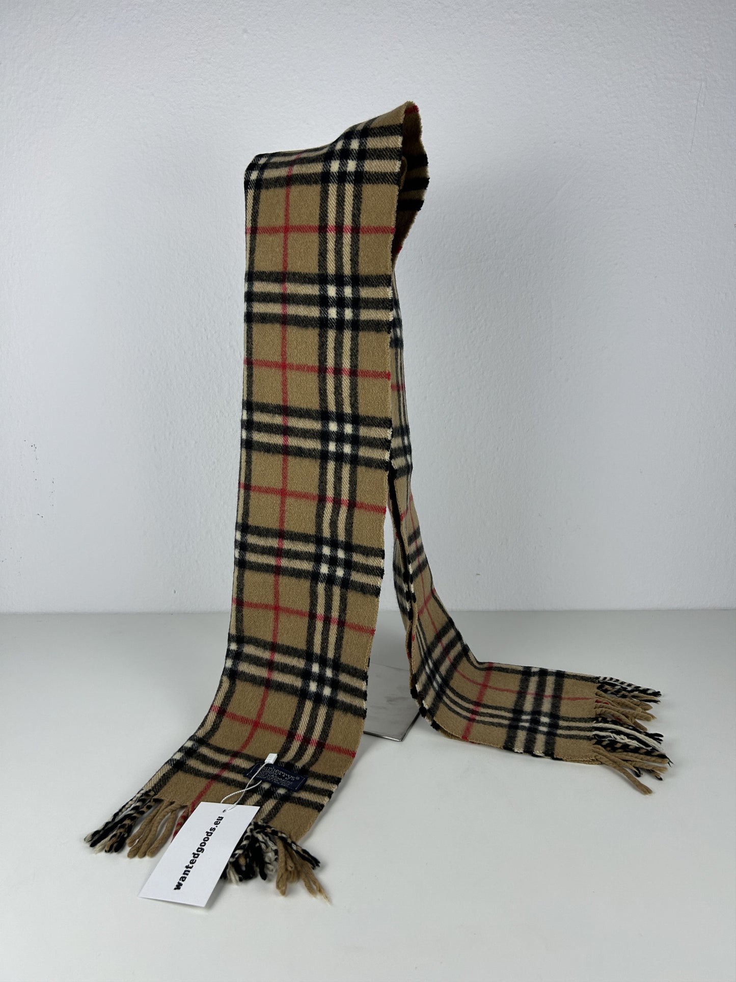 Vintage Burberry nova check cashmere scarf