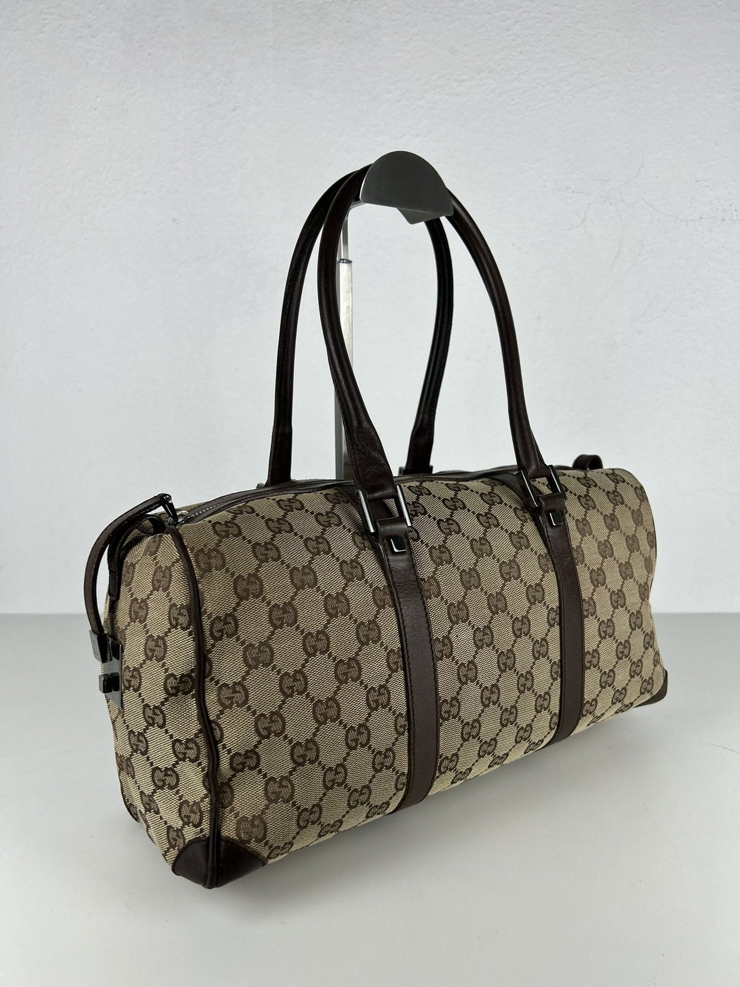 Gucci GG monogram canvas mini bowling bag
