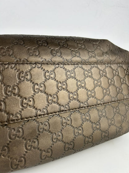 Gucci guccissima sukey medium size leather handbag