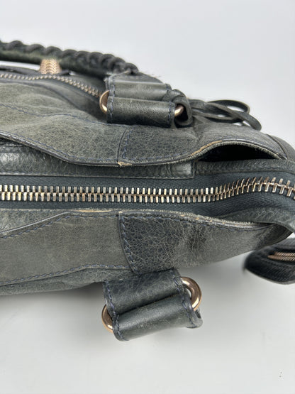 Balenciaga giant hardware city bag in dark gray